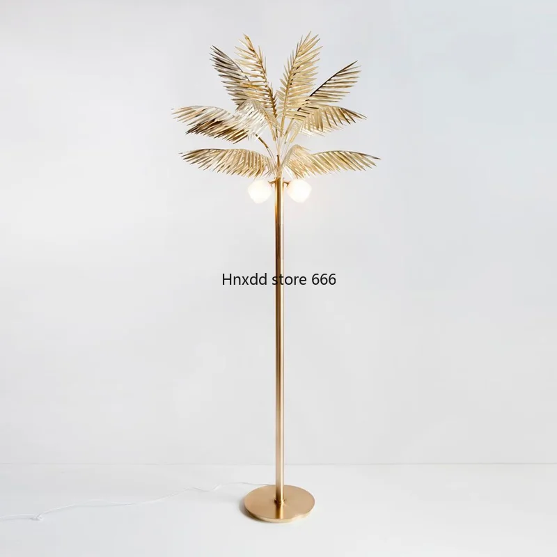 zq Coconut Tree Living Room Art Floor Lamp Nordic Personalized Shopping Mall Vertical Lamp Model Room Bedroom Light