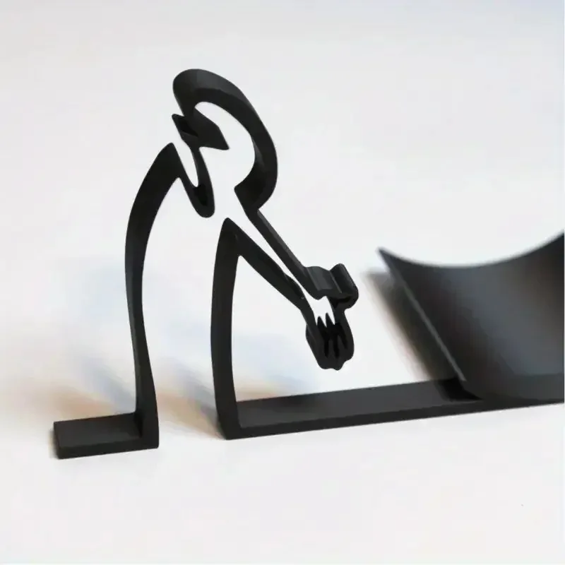 Minimalist and Practical Roll Paper Holder 3D Printing Decoration, Elegant Toilet Paper Holder, Funny and Humorous Tissue Holder image 3