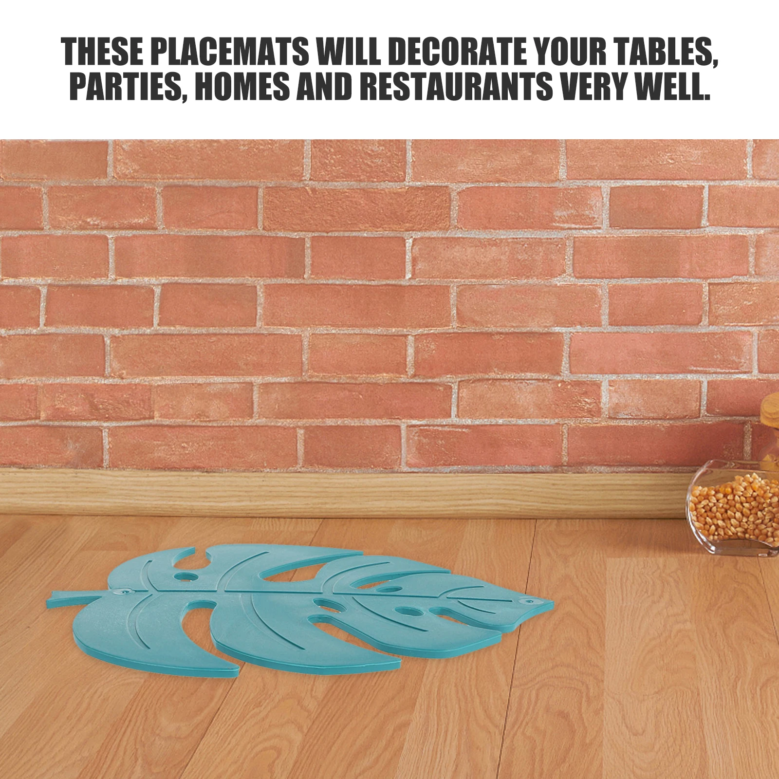 

3Pcs Durable WheatStraw Placemats HeatResistant AntiSkid Tableware Mats For Home Kitchen Decoration Protective Cups Bowls Plates