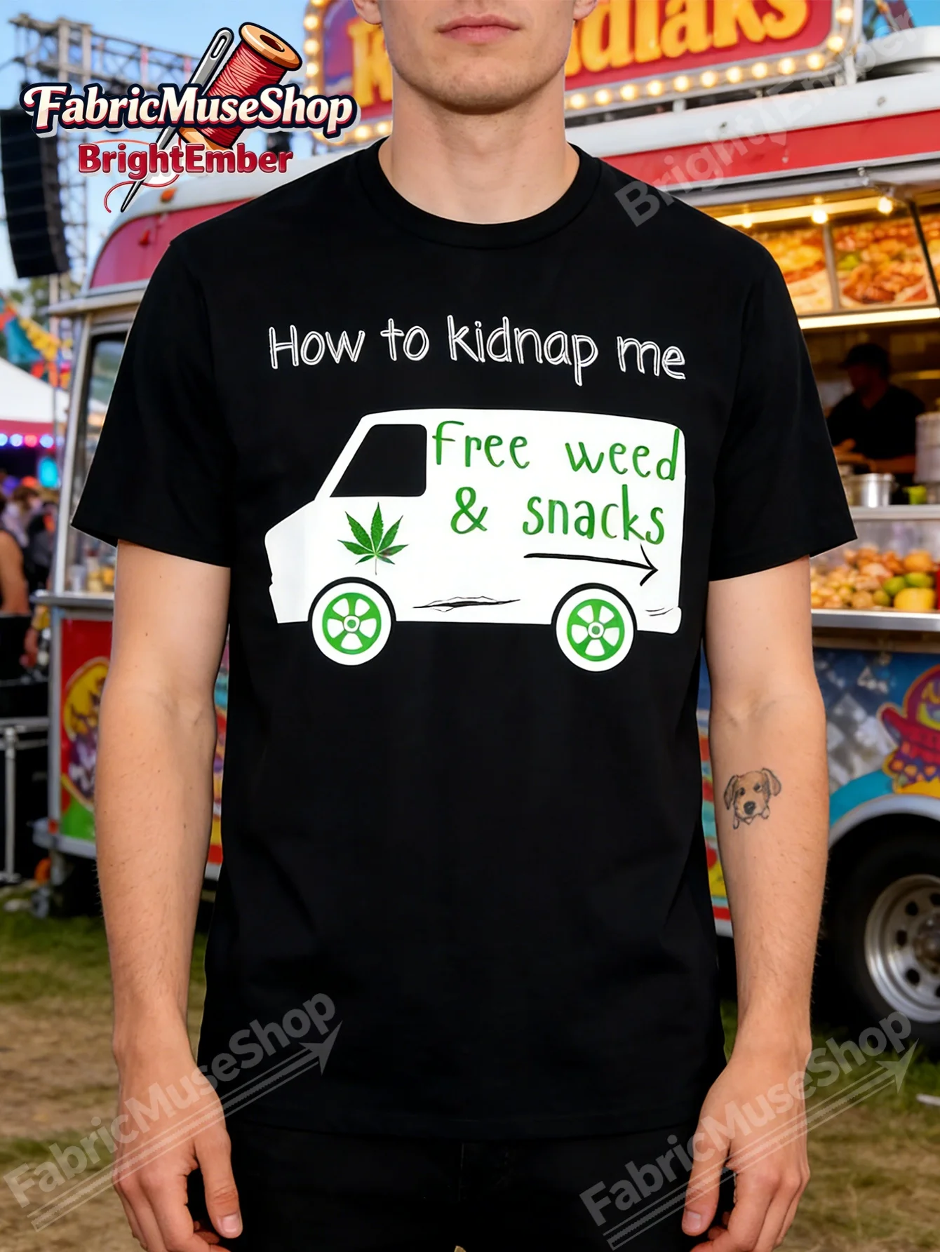 How to Kidnap My Fun Weed 420 Combined with Adult Humorous T-Shirt, in StockSame Style for Men and Women 2026 Summer Short-sleev