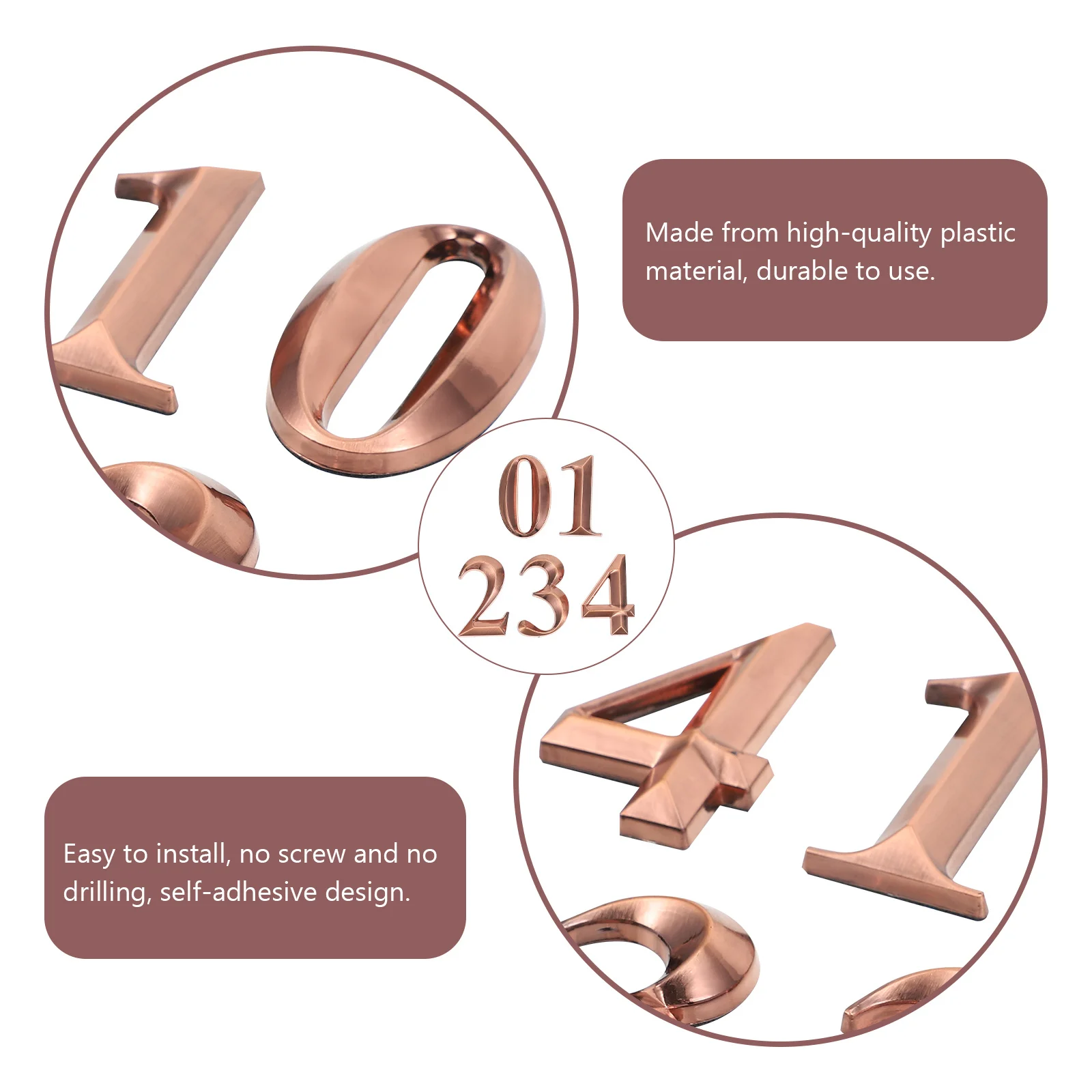 

Number Numbers Stickers Door Sign Signs Address Metal Diy Front for