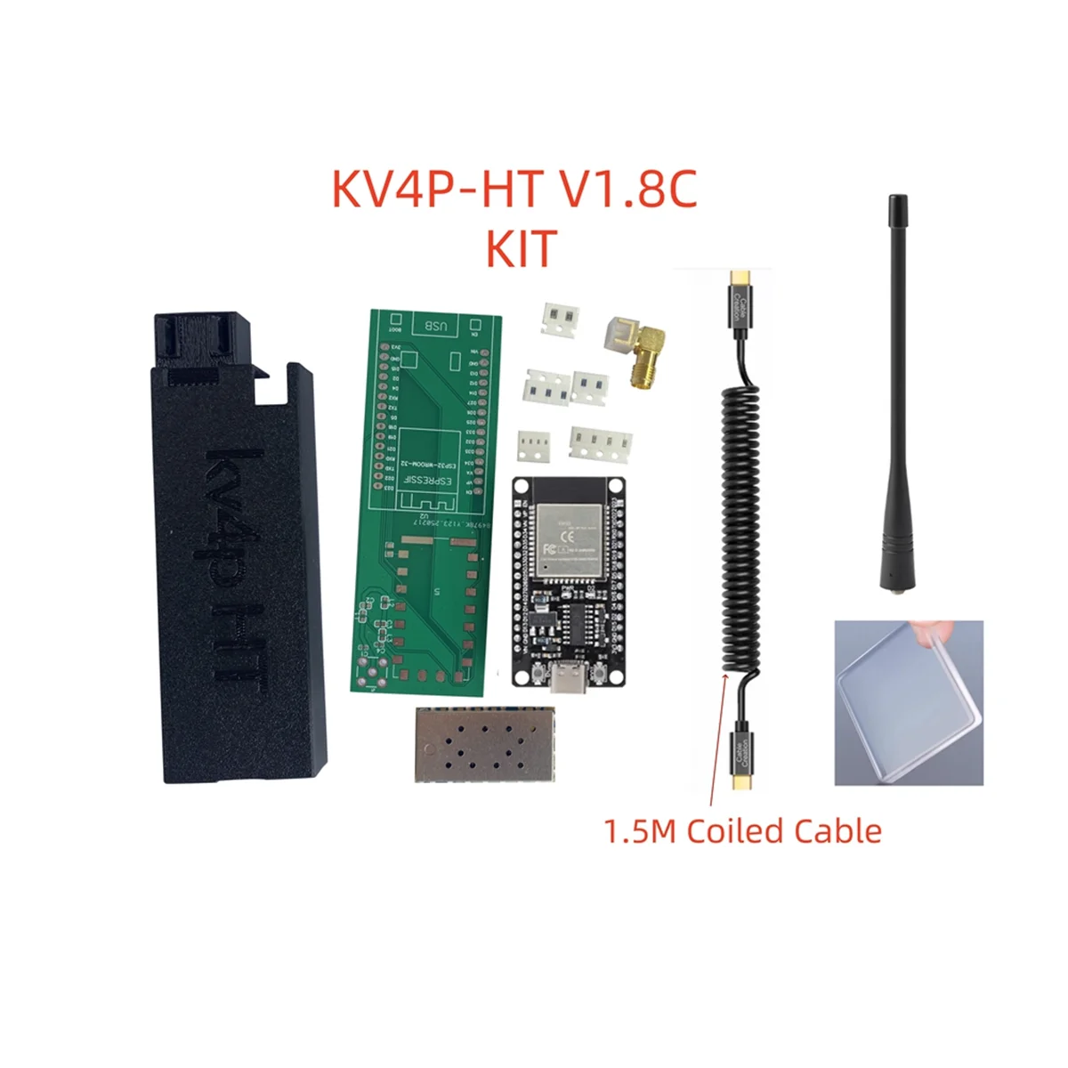 kv4p-ht-v18c-kit-kv4p-ht-radio-android-phone-to-ham-radio-transceiver-mobile-phone-to-radio-game-kit-with-coiled-cable