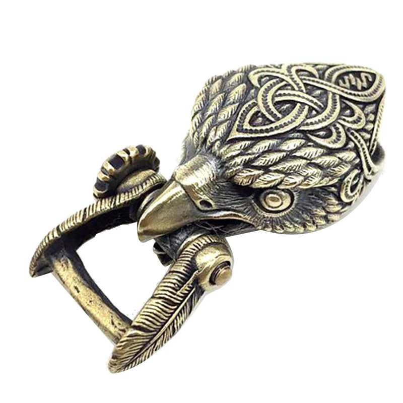 EDC Outdoor Tool DIY Accessories For Bracelet Weaving Paracord Decorative Buckle Brass Eagle Head