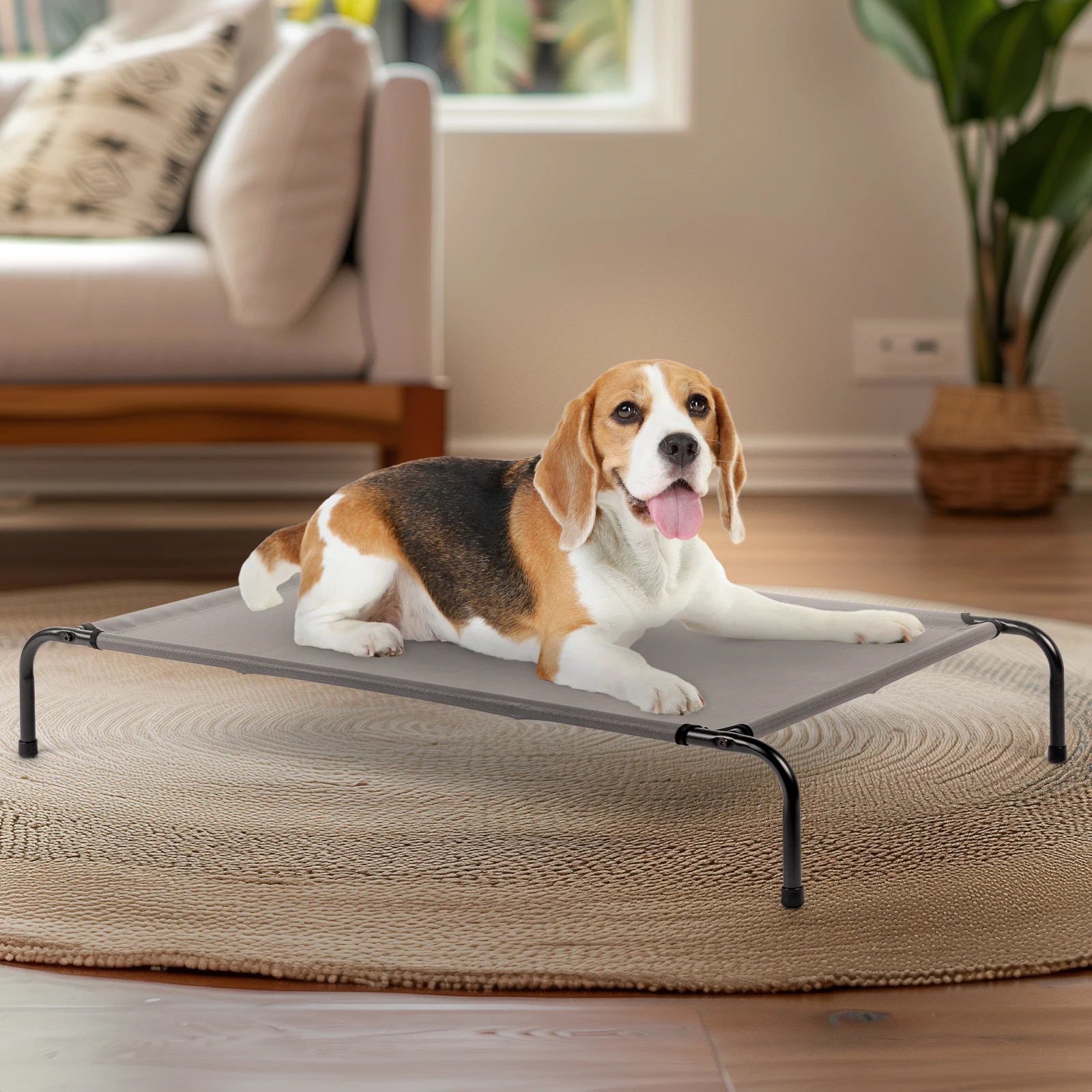 

43"D x 26"W x 8"H Dog Bed Gray Pet Products Dog-Supplies Dogs Hammack dogs accessories dog hammock pet-hammock hammocks
