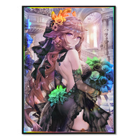60PCS 67x92mm Holographic Character Protective Sleeves Cartoon Deck Shield Card Cover for MGT/PTCG Game Cards