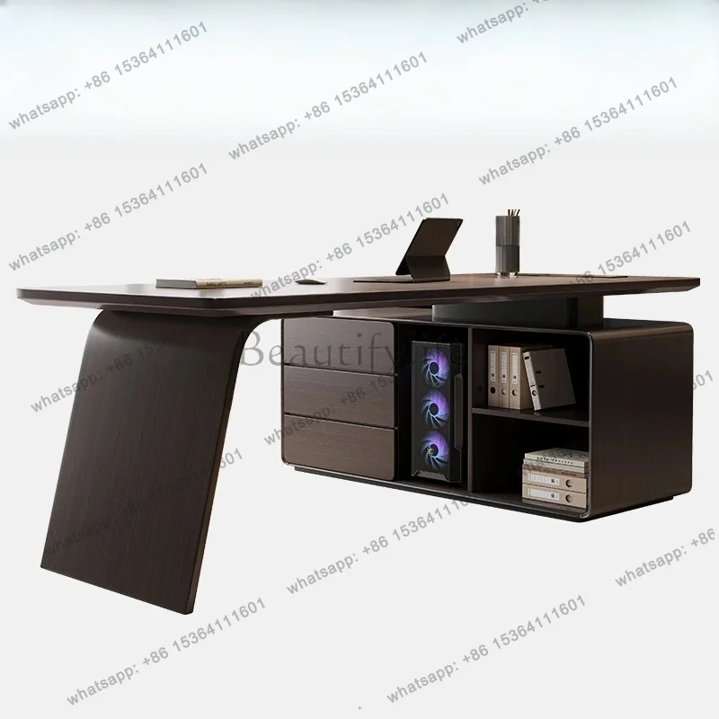 PG corner organizer Escritorio Oficina sofa sidedesk home luxury L-shaped boss office desk computer desk auxiliary gaming chair