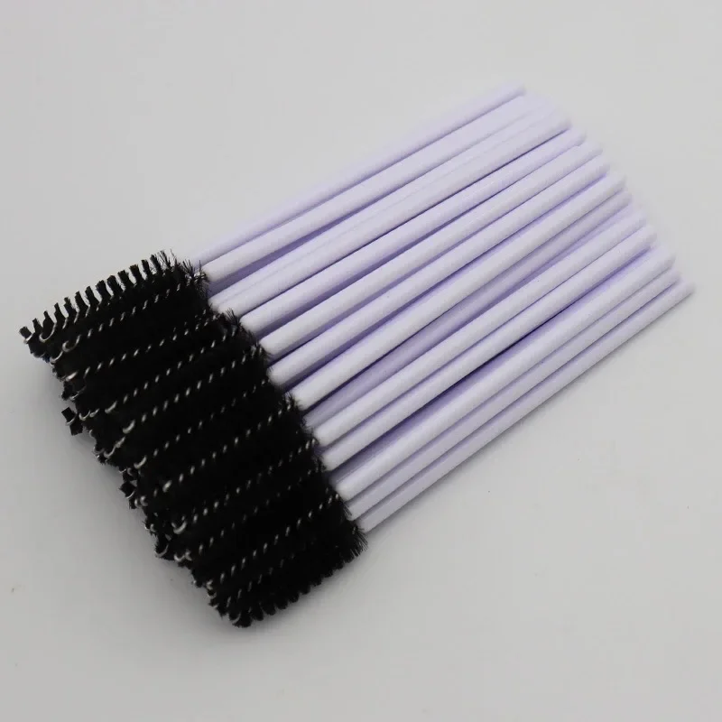 1000pcs/lot Eyelashes Brushes Disposable Eyelash Extension One-off Eyebrow Mascara Wands Applicator White Handle Makeup Brush