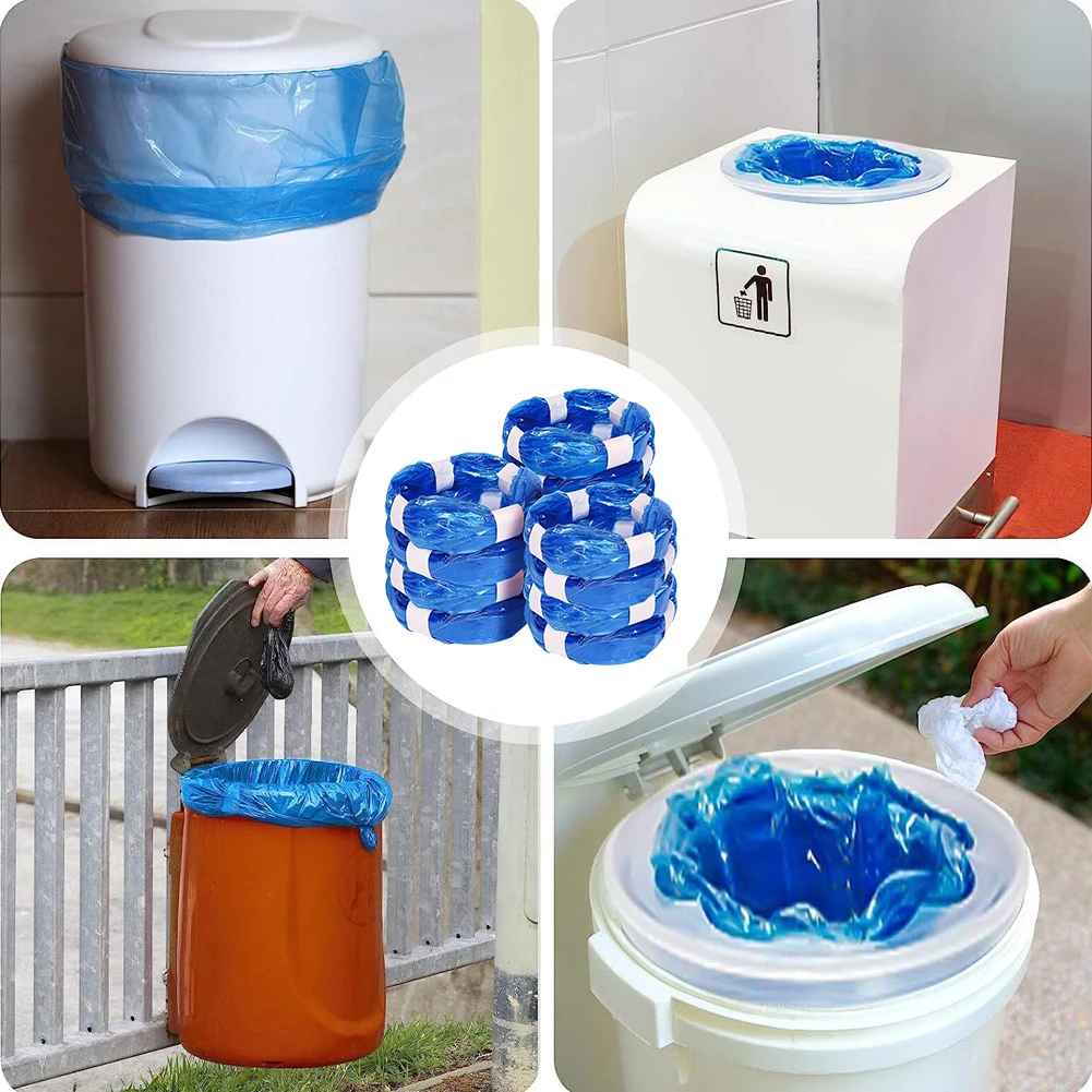 12Pcs Blue Bady Diaper Pail Refills Bags For Angelcare Tommee Tippee Refill Bags Trash Bucket Replacement Diaper Garbage Bags