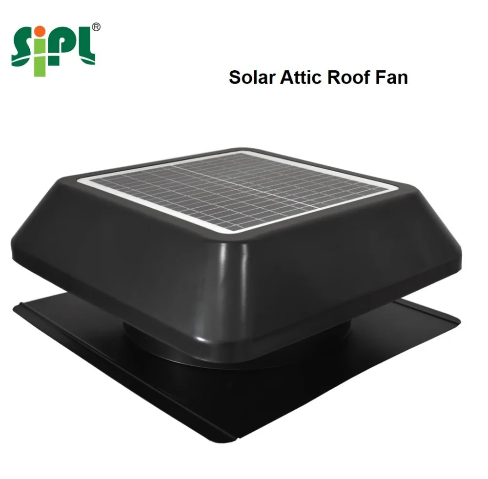 Solar Vent Fan Heat Pump Air Source Top Discharge Ventilation Equipment Stainless Steel Solar Roof Air Vent Fan