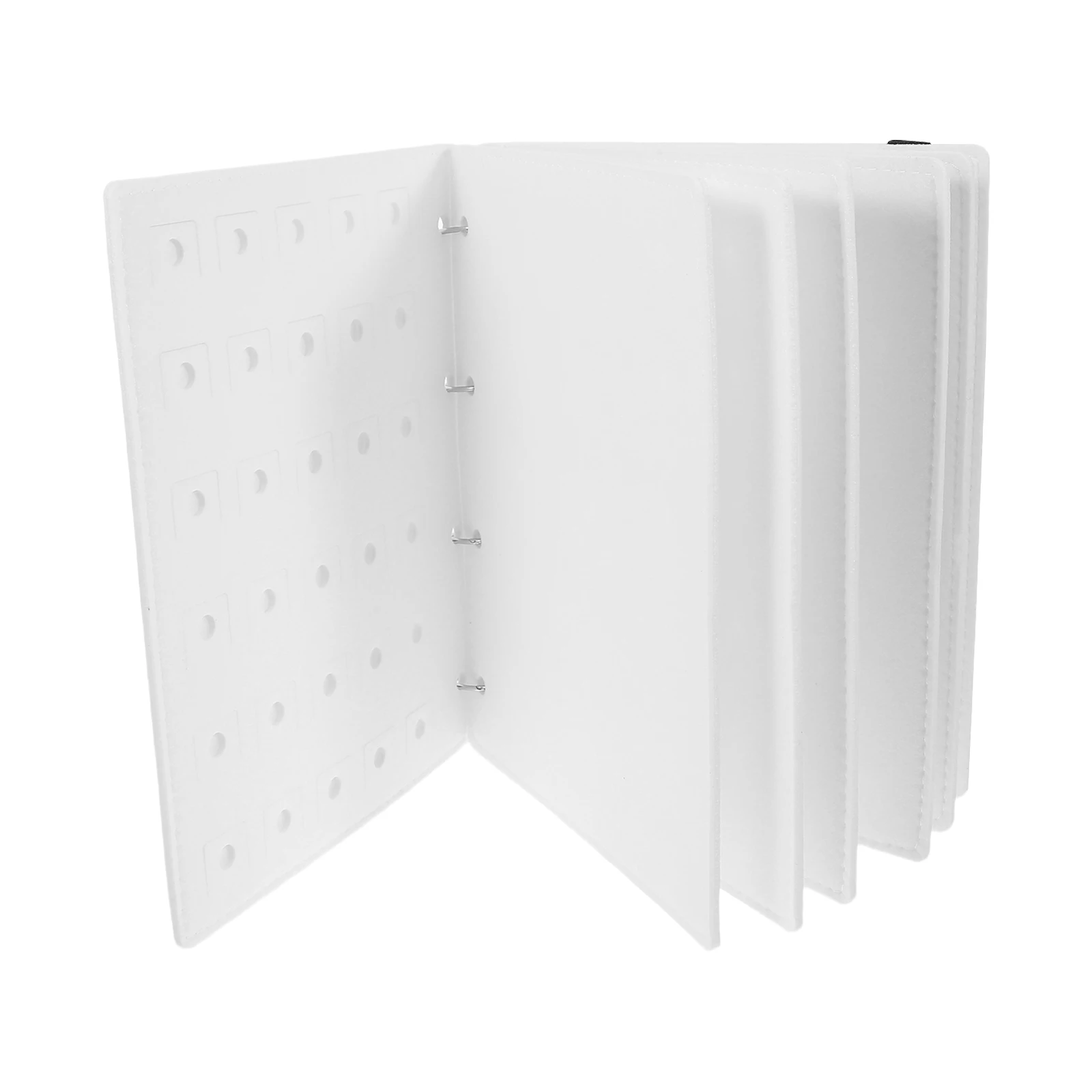 

Felt Organizer Book Badge Storage with Cover Folding Charms Holder Display Board