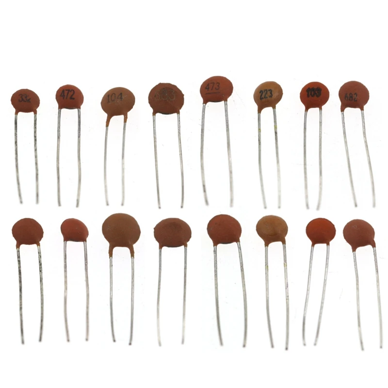 960 قطعة مجموعة متنوعة من المكثفات السيراميكية 50 فولت المكثفات السيراميكية 24Valuex40pcs لتقوم بها بنفسك المكثفات الإلكترونية 20%