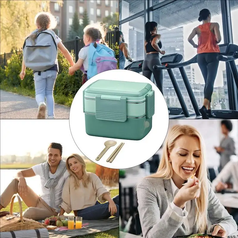 Lebensmittel box mit 5 Gittern tragbare auslaufs ichere Isolierung Edelstahl Lunch behälter Lebensmittel glas isolierte Suppen tasse für Büro reisen