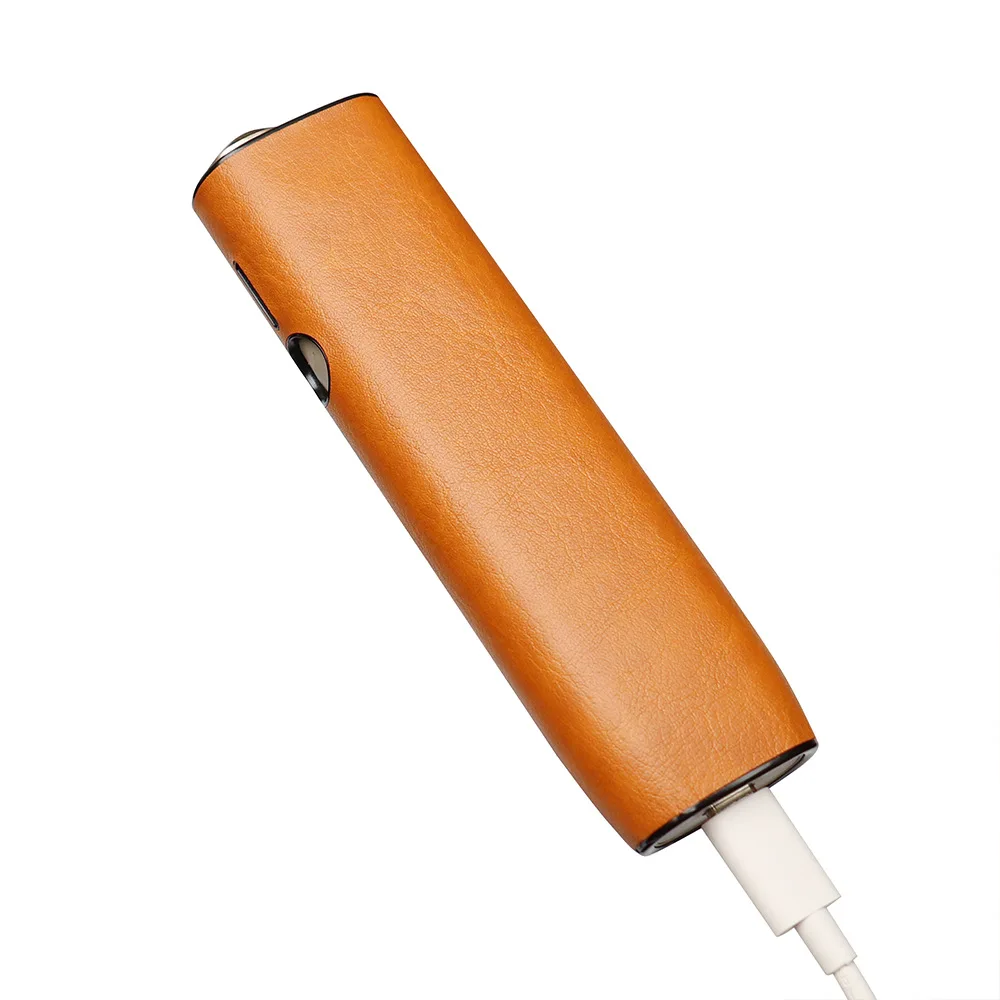 حافظة صلبة بلون سادة من مادة جلد البولي كربونات + البولي يوريثان لهاتف IQOS ILUMA ONE