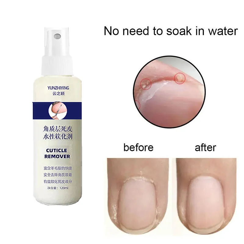 120ml Foot Exfoliator Spray Softener 6 Seconds Remove Dead Skin & Calluses Foot Mask Anti-Cracked Heel Enhancer Nail PedicureKit