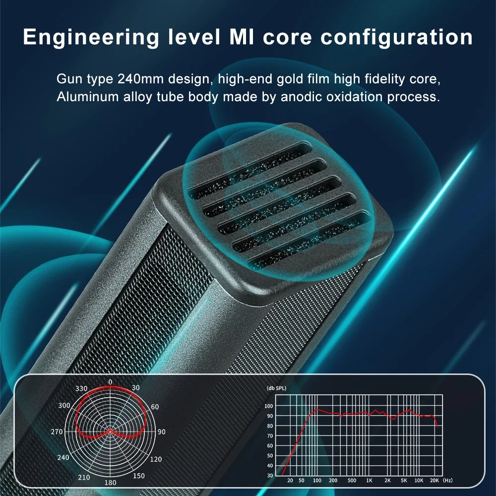 

MA32 Microphone Wired Desktop Conference Microphone for News Release Conference Large Report