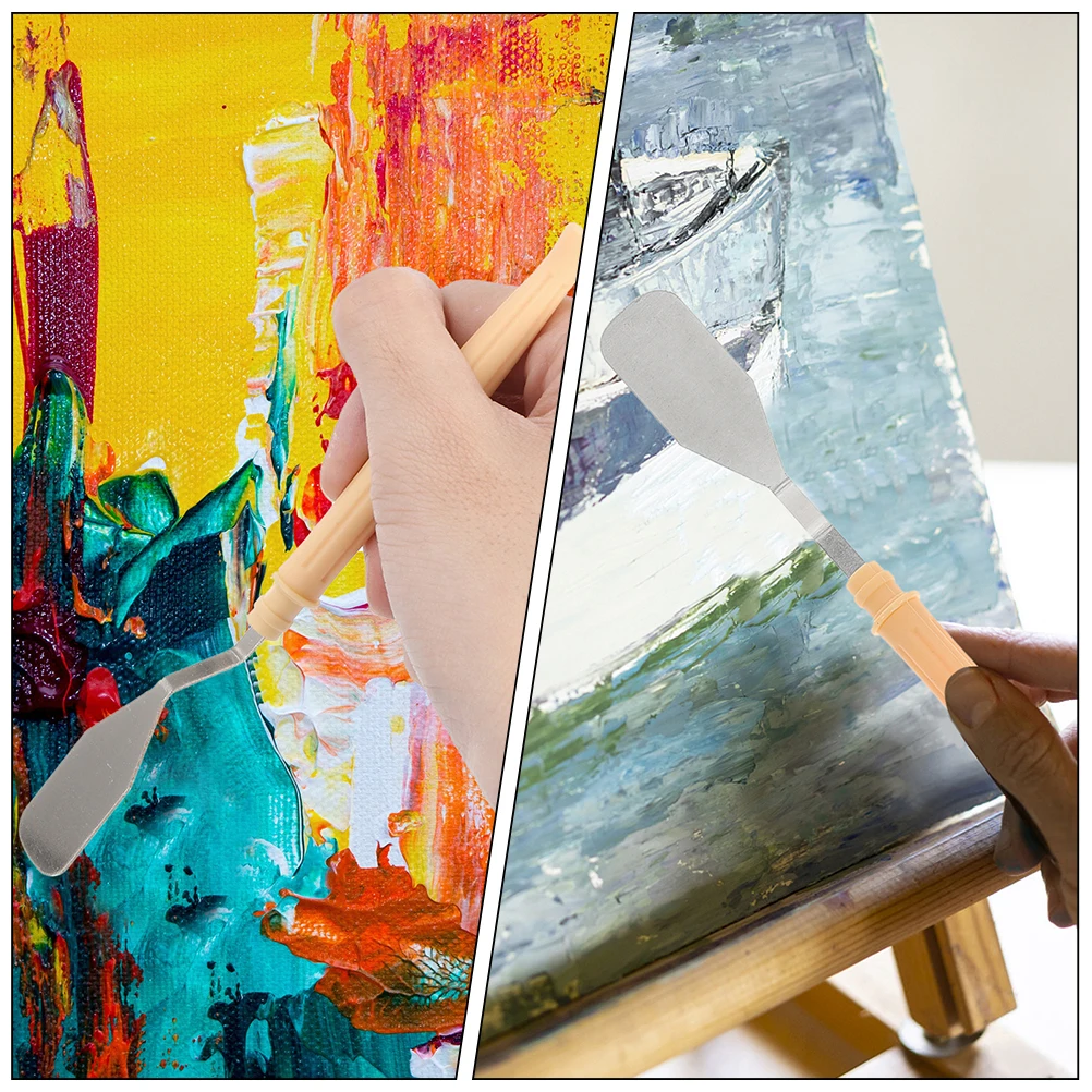 

12pcs Painting Oil Mixing Spatula Tools Canvas Art Pigment Stirring Mixing Painting Scarpers Drawing Tool Metal Art Supplies