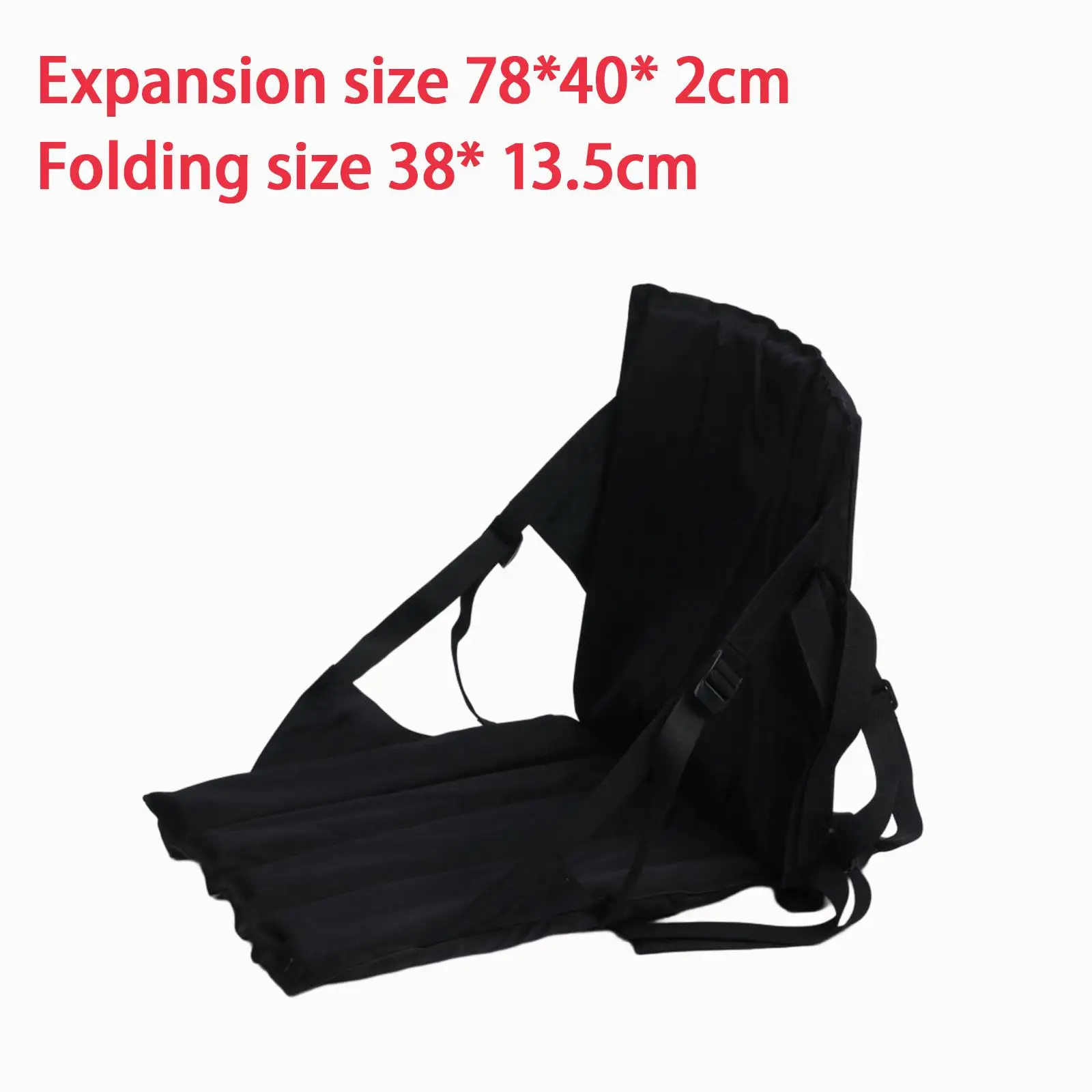 مقاعد كاياك مع دعم خلفي متينة مع جيب تخزين، مقعد وسادة قابل للطي للتنزه سيرًا على الأقدام وصيد الأسماك والرياضات المائية والتجديف #6