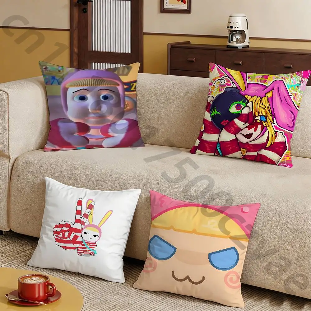 P-Popee T-The P-Performer Pillow Case Sofa Living Room Bedroom Headboard Backrest Cushion Square Cushion Nap Time
