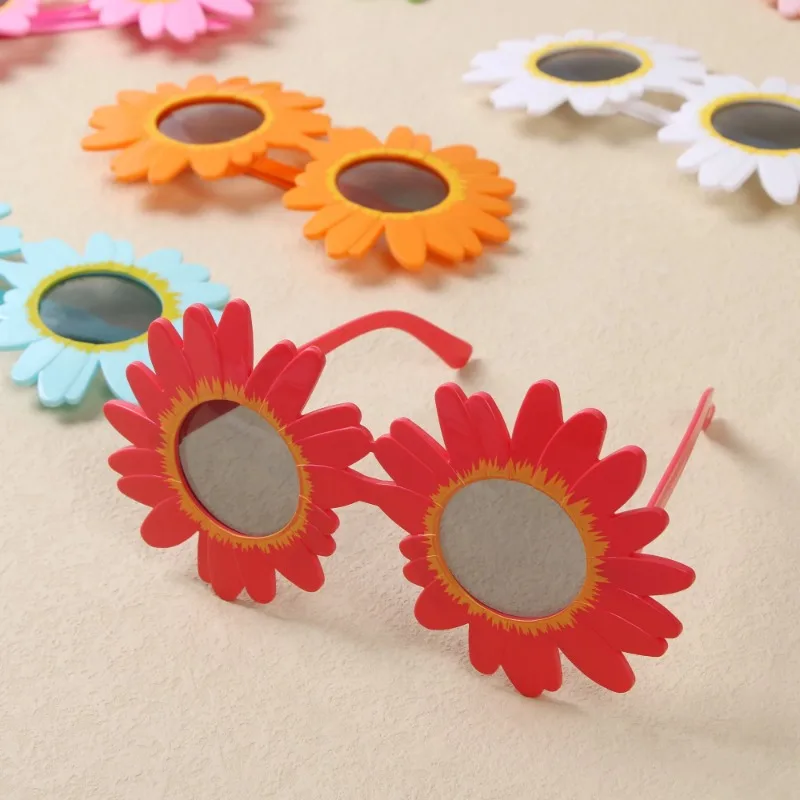 Sunflower Sunglasses Little Daisy Shape Sun Glasses Funny Party Decorative Eyeglasses Plastic Gathering Picnic Photography Props - view 5