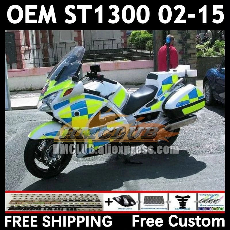 STX1300 For HONDA Pan European ST1300 88No.41 ST-1300 ST 1300 02 03 04 05 06 07 08 09 2010 2011 2012 2015 blue yellow Fairings