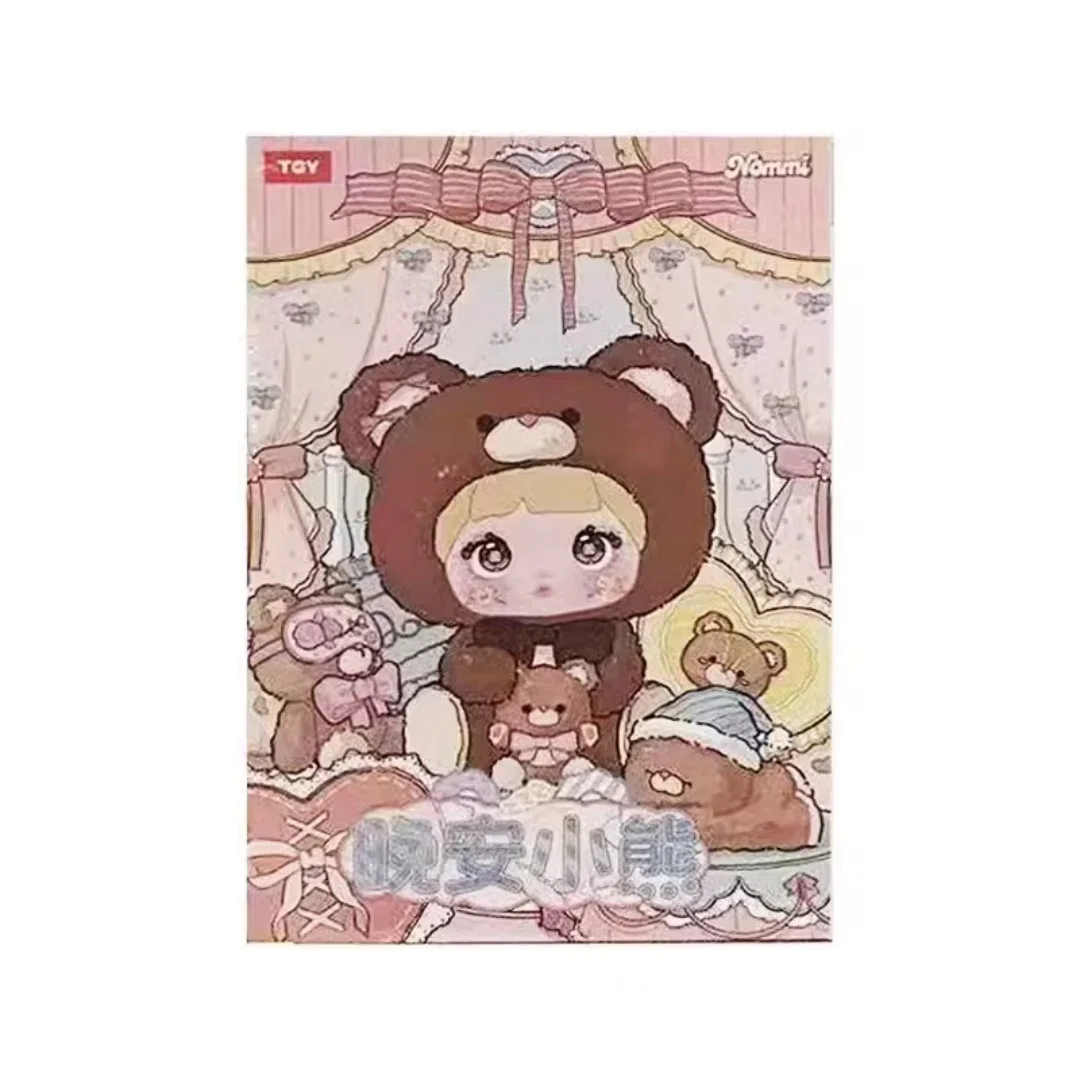 

Подлинная виниловая кукла Nommi 400% 35 см Goodnight Bear Series Nommi, коллекция украшений для комнаты, кукла Mystery Box, игрушка Kawaii, подарок для девочки