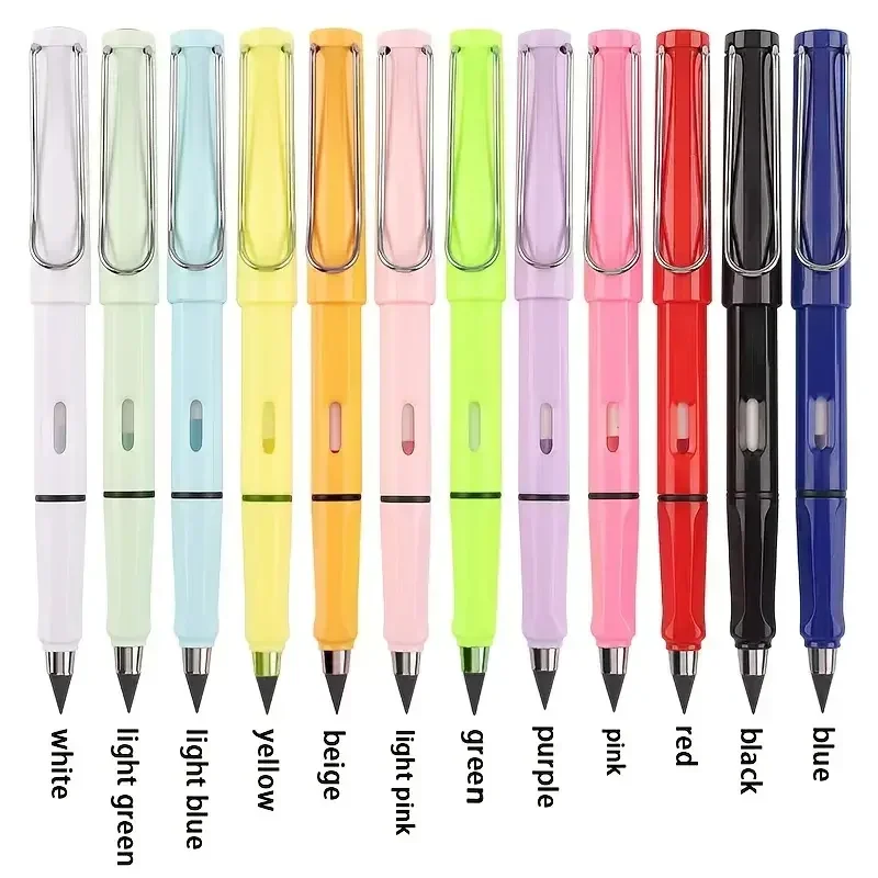 Imagem -06 - Kawaii hb Eternal Color Cute Pencil Grupo Escrita Ilimitada para Crianças Art Pen sem Afiar Desenho Material de Papelaria Escolar