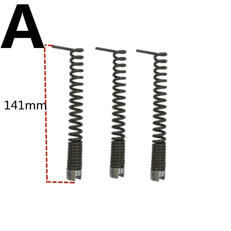 1PCS ﻿ Sewer Snake Machine Accessories Straight Bulb Spring Diameter 16mm Soft Shaft Restrieving Auger Blade   Spring