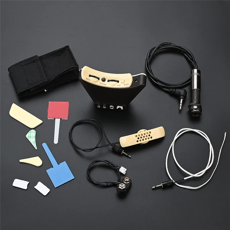 مجموعة التقاط بيزو لفتحة الصوت للميكروفون للجيتار الكلاسيكي الصوتي XQ