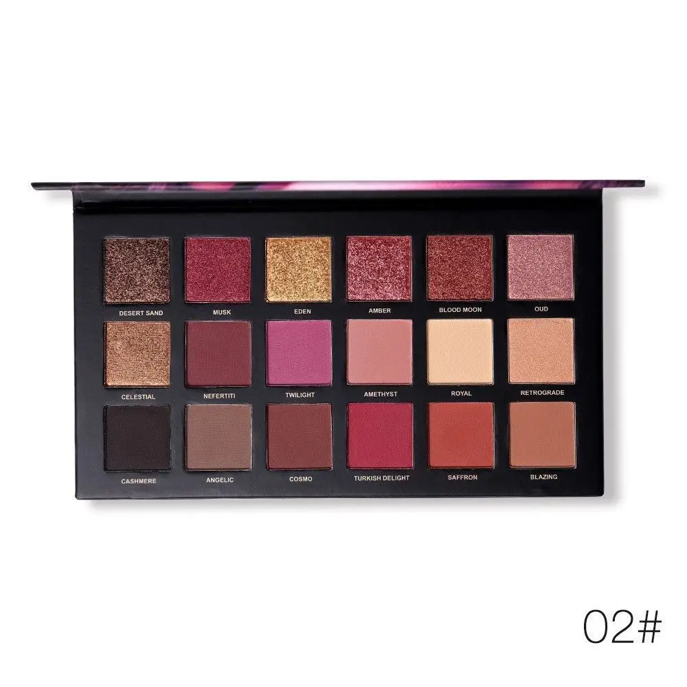 18 Colors Desert Rose Eyeshadow Palette 18 Colour Eyeshadow Palette Smoky Rose Makeup Palette