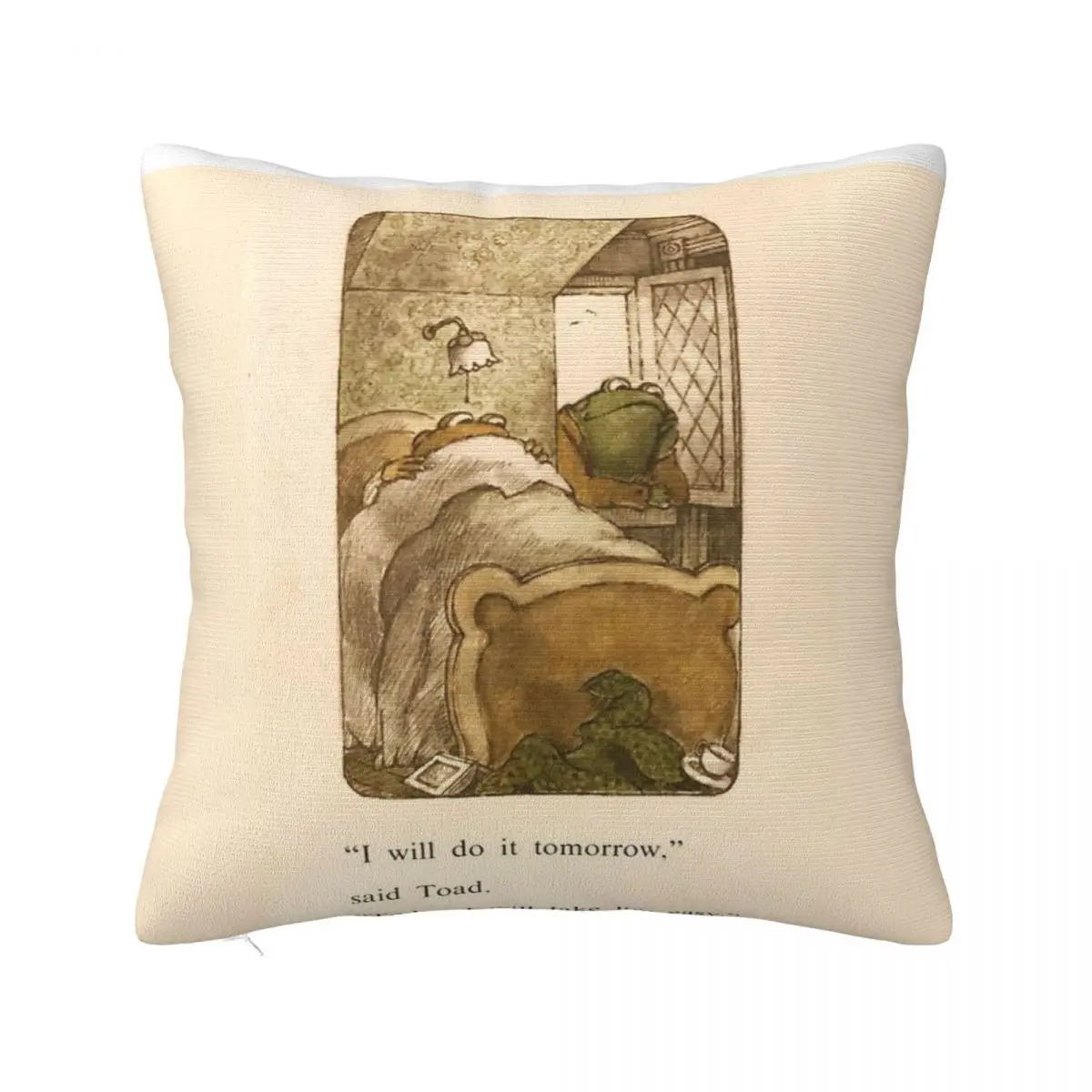 Frog And Toad I Will Do It Tomorrow Pillow Cases Ornamental Pillows Pillow Covers Decorative Pillow Case Pillow Cover