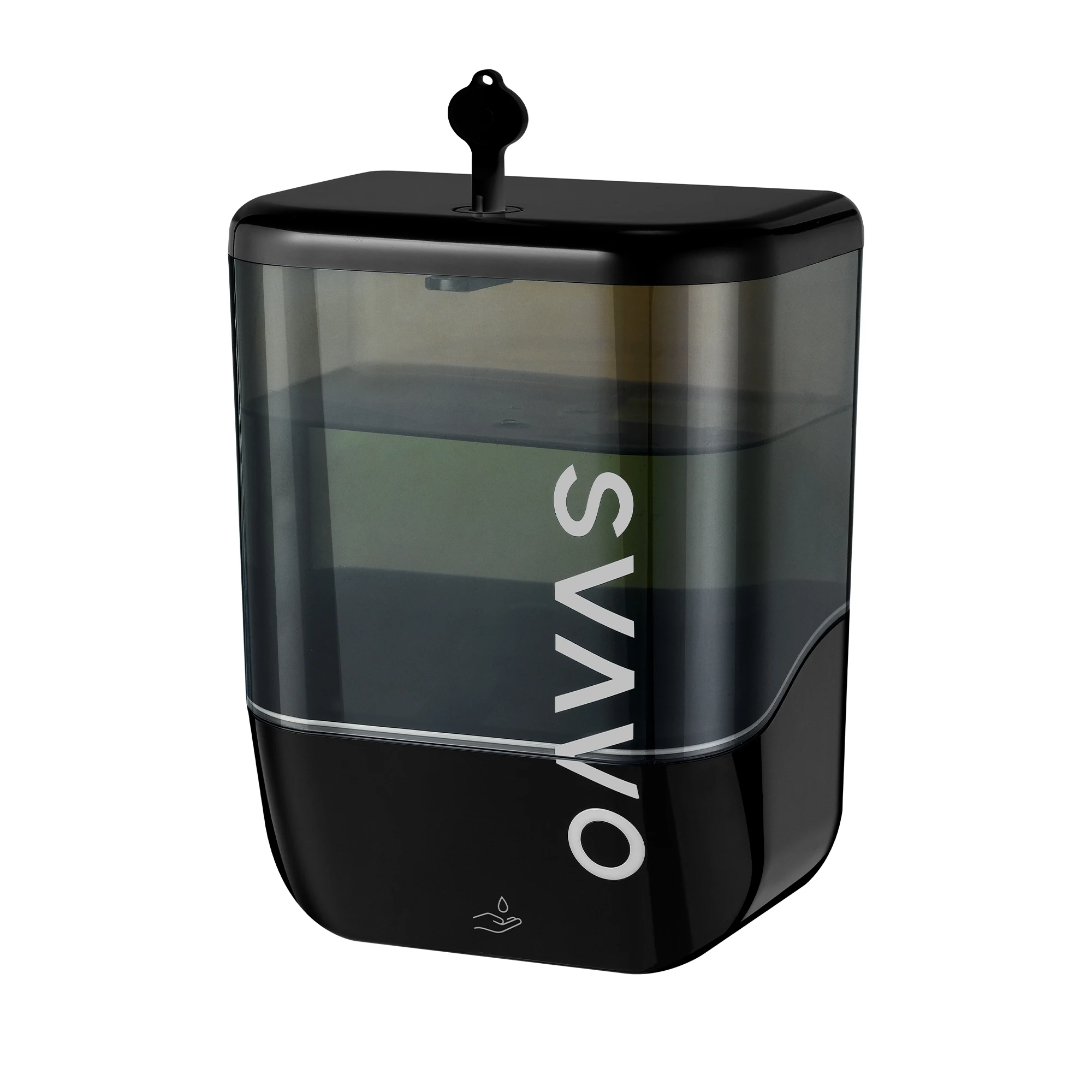 SVAVO Touchless Automatic Soap Dispenser for Kitchen, Bathroom, Hospital, Hotel and Restaurant, Sleek & Compact Design, 1L black