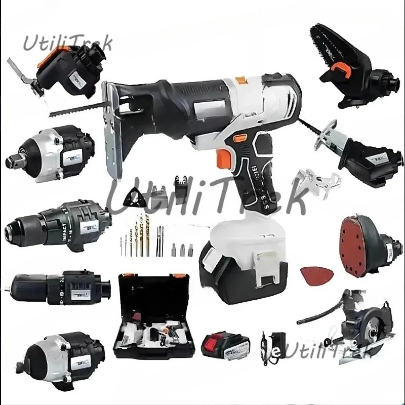 

Cordless Brushless Screwdriver Multitool Impact Drill Wrench Chain Circular Reciprocating Saw Sander Multitool