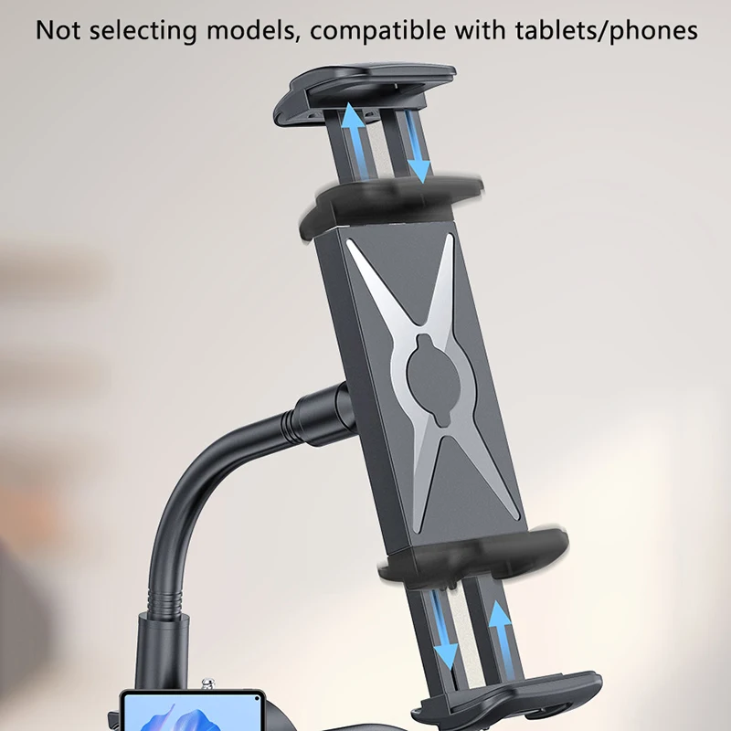 

1PCS Tablet Holder Bike Mount Fit 4-13" IPad Phone For Peloton Treadmill, Upgrade Goosencek Clamp Mount For Spin Bike
