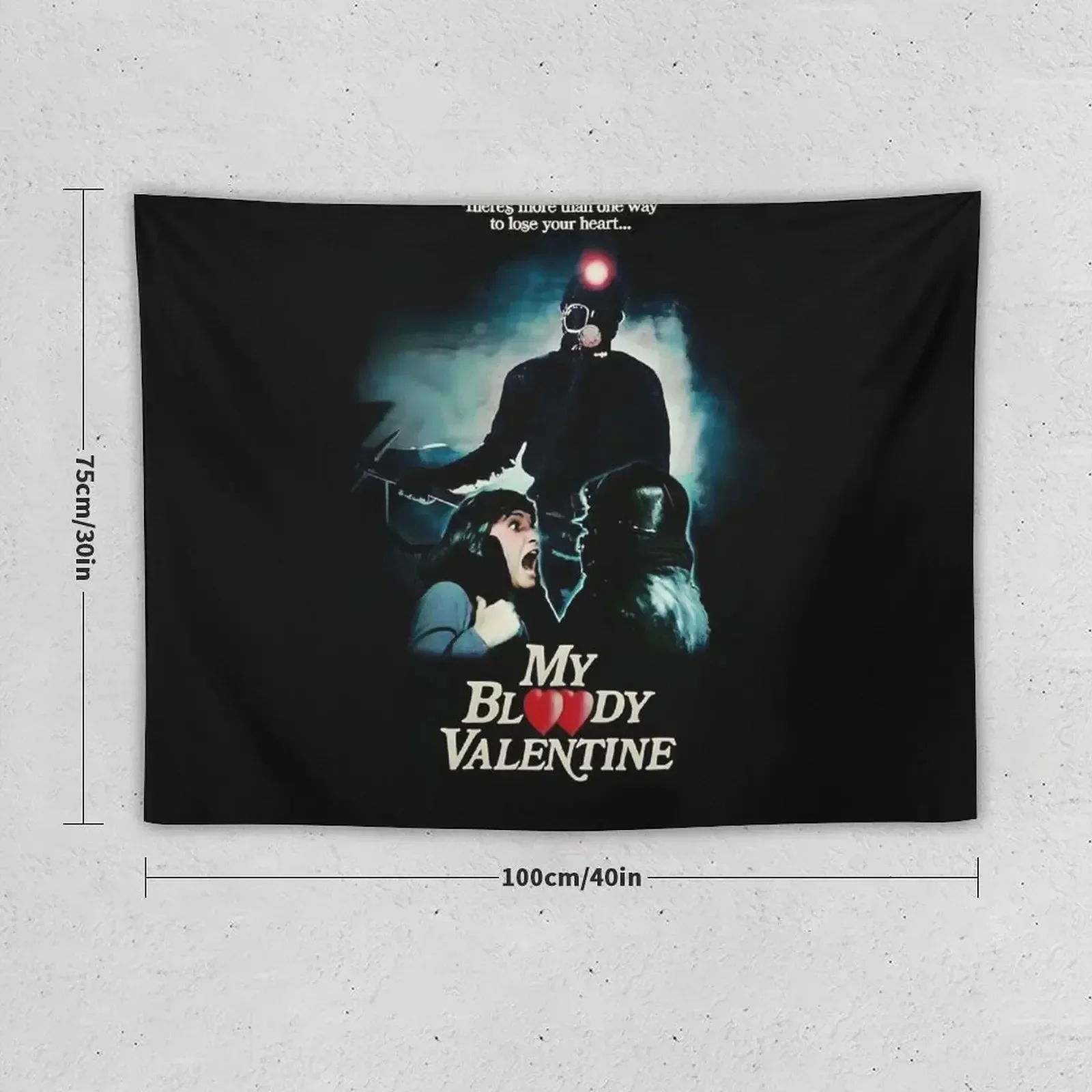 My Bloody Valentine film (1981) - Eighties horror movie Tapestry Decoration Wall Aesthetic Room Decor Tapestry