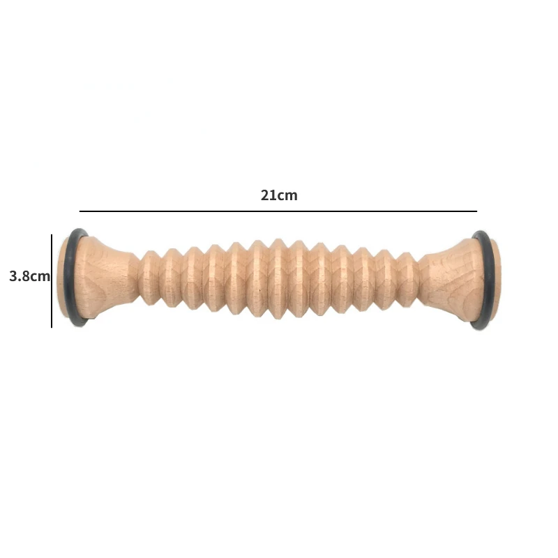 Rodillo de madera para masaje de pies para fascitis Plantar, herramienta de masaje de tejido profundo, alivio del estrés, masajeador de pies, alivia el estrés