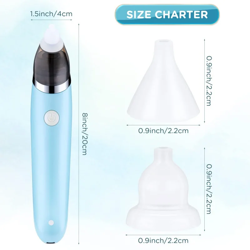 Baby Nasal Aspirator Automatic Nasal Aspirator Electric Baby Nose Cleaner Remove Nose Mucus Rechargeable Portable Mucus Remover