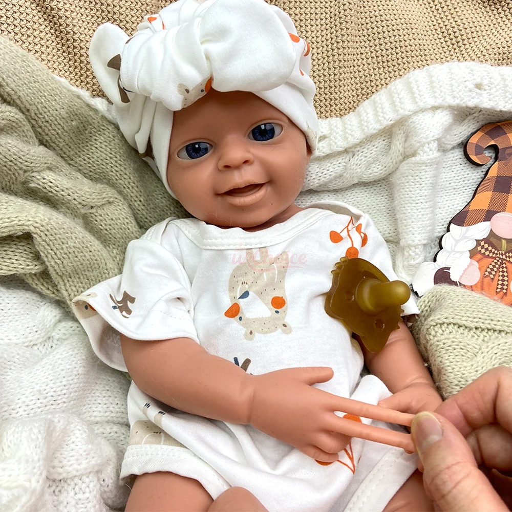 Prezent świąteczny dla dzieci Realistyczne lalki Reborn 45 cm Nielakierowane, z uroczym uśmiechem, realistyczne noworodki chłopcy śpiące zabawki dla dzieci, lalki jak żywe.