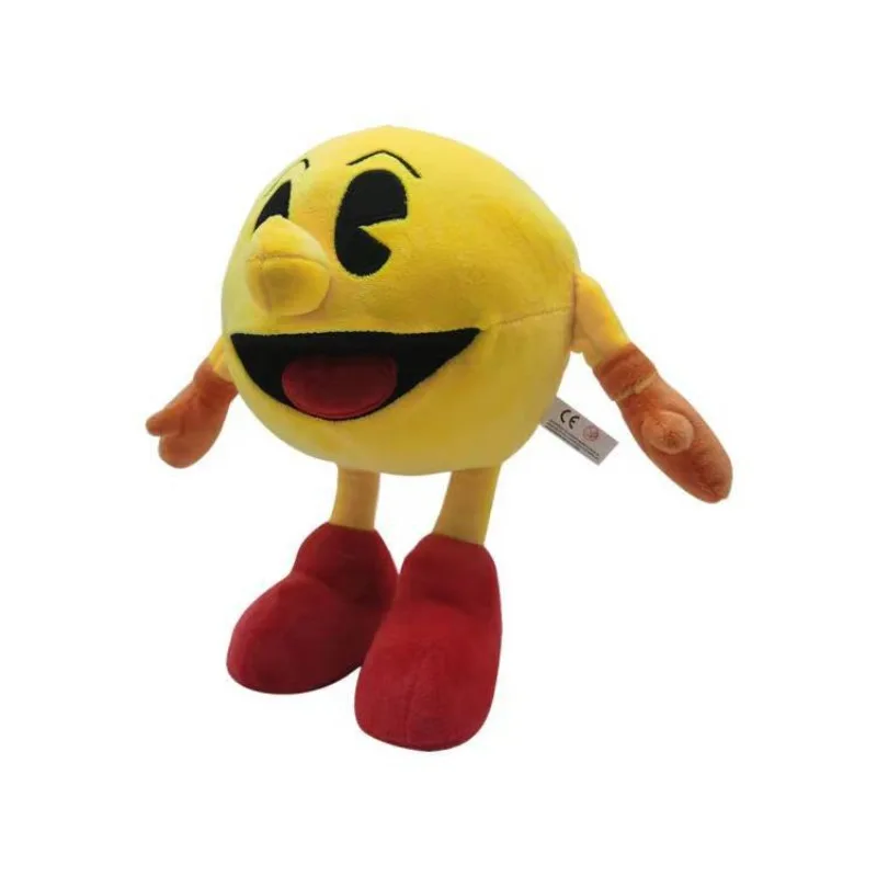 25cm Cartoon Pac-Man Plush Doll Creative Cute Plush Doll Sofa Bedroom Ornament Pillow Sleeping Accompany Doll Friends Gift