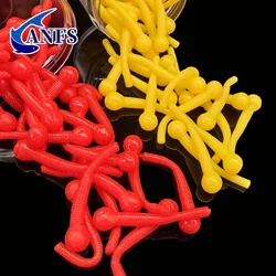 ANFS 30pcs 민물과 바닷물을 위한 부드러운 낚시 미끼 부동 물 인공 미끼