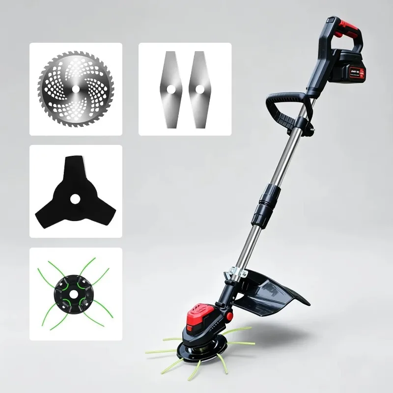 21V brushless cordless lawn mower, lawn mower,     lawn mower, metal blade trimmer