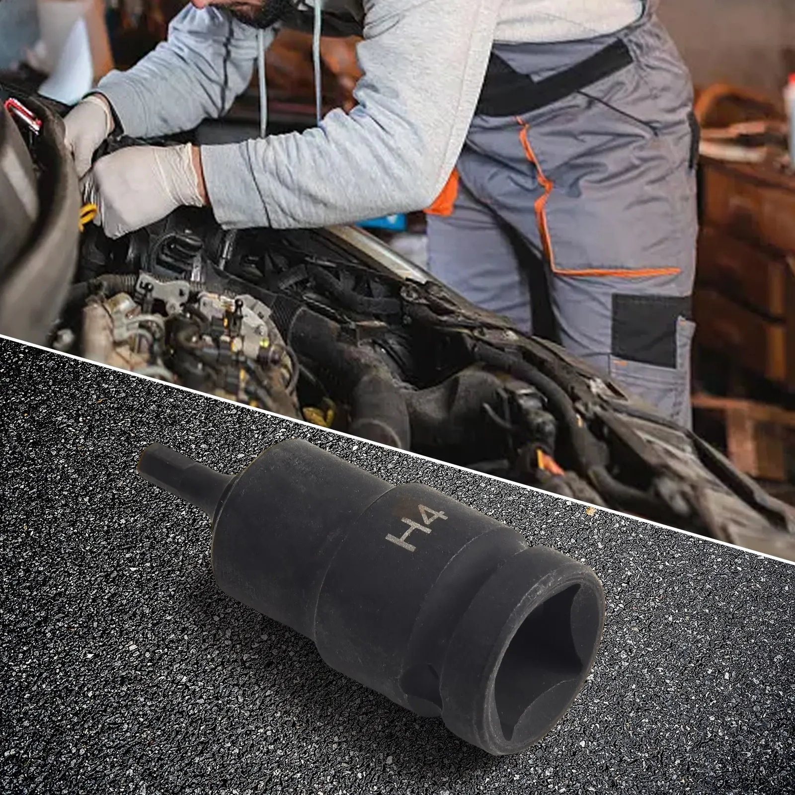 1/2 بوصة محرك مقبس التصادم عرافة بت وجع محول سائق الهواء رئيس اسئلة محول 55 مللي متر H4 H5 H6 H7 H8 H10 H12 H14