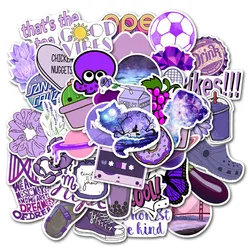 10/30/50PCS Purple Art Style Creative Graffiti Waterproof Sticker Personalized Decoration Guitar Water Cup RefrigeratorWholesale