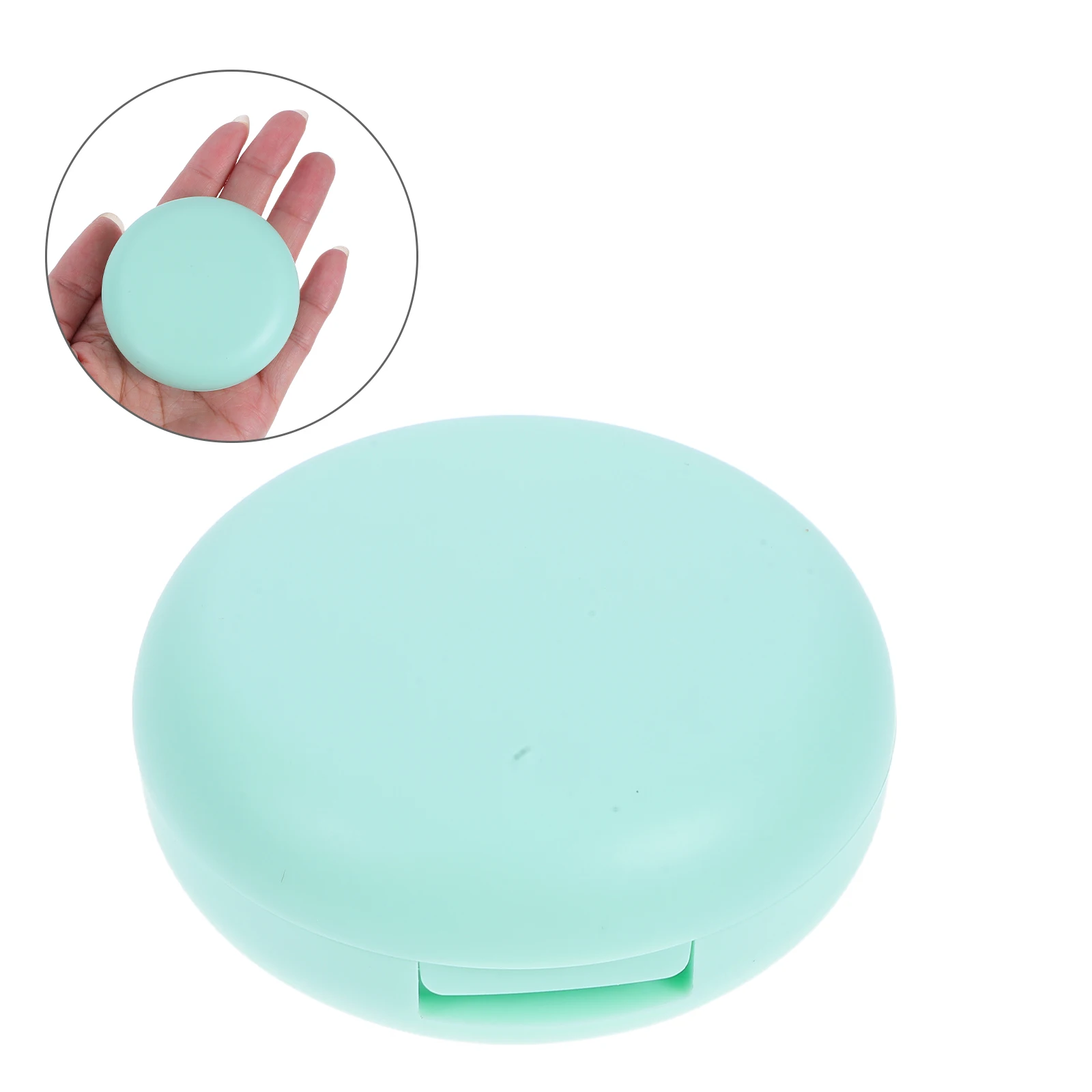 

Premium Empty Blush Compact Mirror Highlighter Storage Portable Makeup Case For Travel Diy Contour Palette Powder Puff Holder