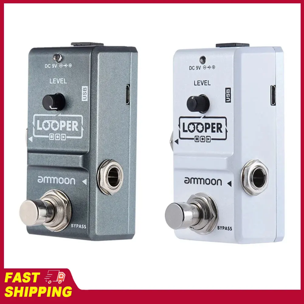 

ammoon AP-09 Nano Loop Electric Guitar Effect Pedal Looper True Bypass Unlimited Overdubs 10 Minutes Recording Guitar Effects