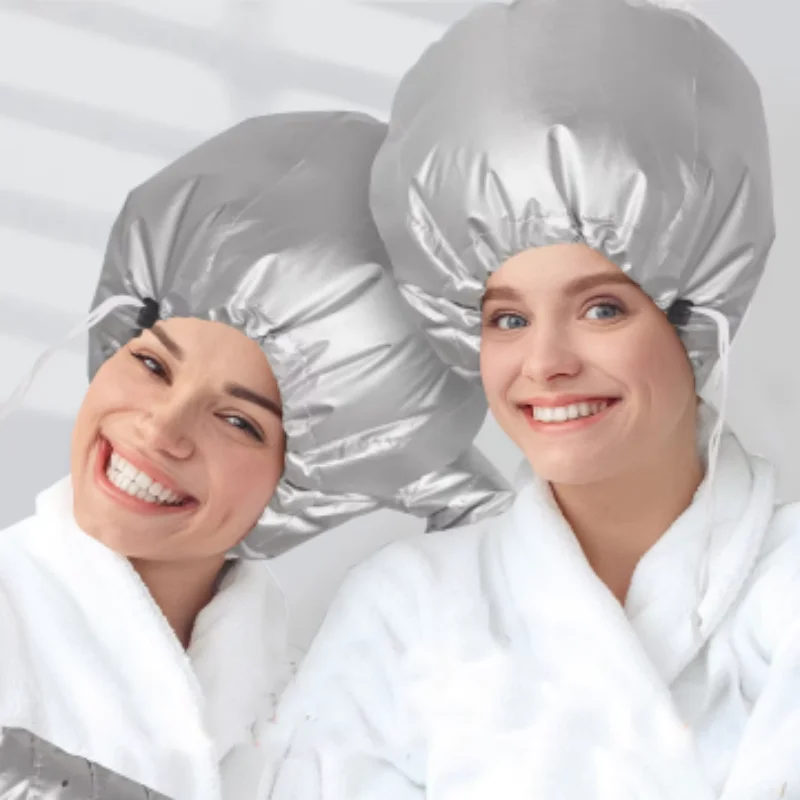 Gorro Secador de Pelo Portátil, Gorro de Secado con Aire Caliente Ajustable para Tratamientos Capilares en Casa, Permanente y Acondicionamiento Profundo
