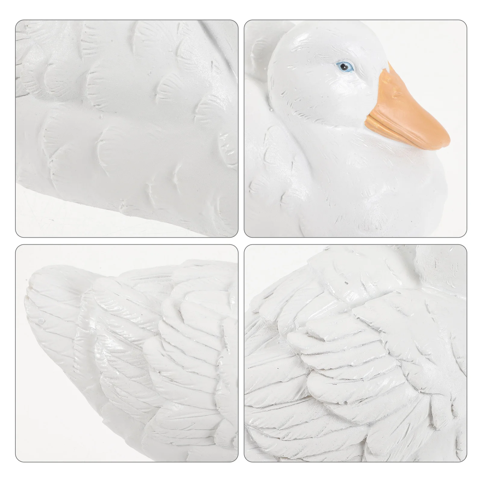 

Garden Pond Duck Decoration Resin Craft Sturdy Lightweight Good Workmanship Gift for Friends Garden Sculpture Figurines