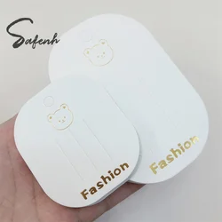 50Pcs Cartons Hair Bow Clip Paper Card Cardboard Barrettes Display Holder For Kids Hair Accessories Business Retail Price Tags