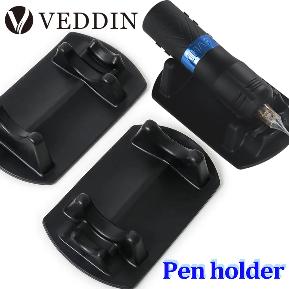 Black Tattoo Machine Pen Holder Makeup Accessory Organizer Display Bracket Stand Permanent Tray Support Frame Tattoo Accessories