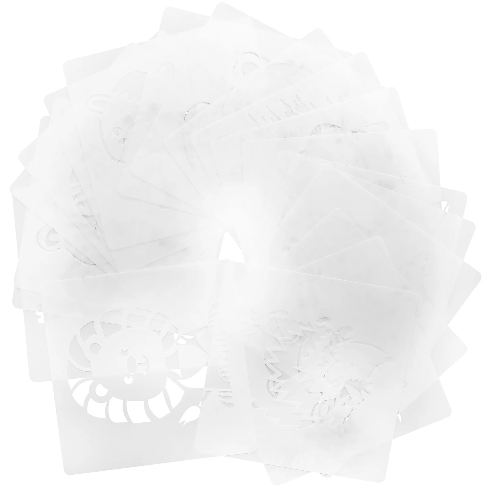 

20Pcs Reusable Animal Painting Stencils Durable Plastic Kids Drawing Templates Colorful Crafting Tools DIY Cards Albums