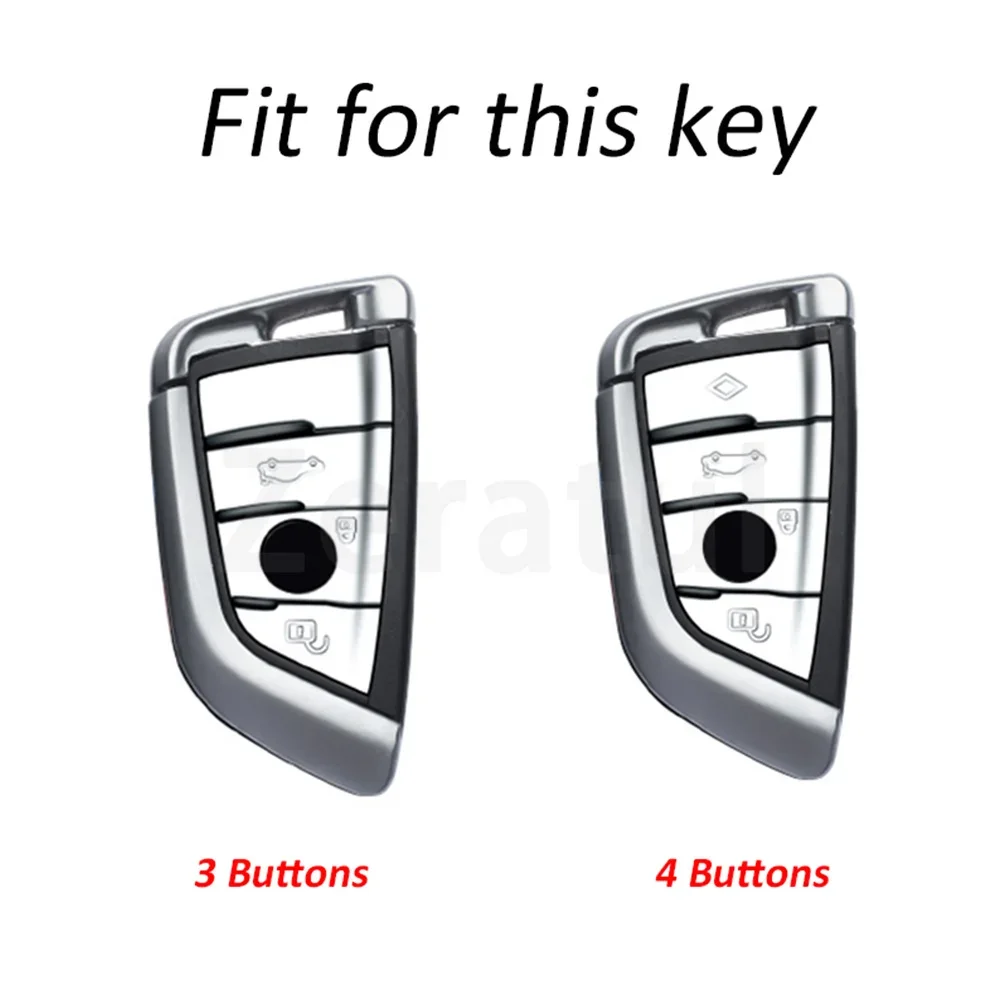 Remote Car Key Cover Keychain Keyless Case Protector for BMW X1 X3 X4 X5 X6 1 2 3 5 7 Series G20 G02 G05 G31 G23 F34 F15 F40 IX3